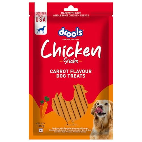 Drools Pet Treat | For Adult | Chicken & Carrot Flavour | Rewarding Tasty Snack