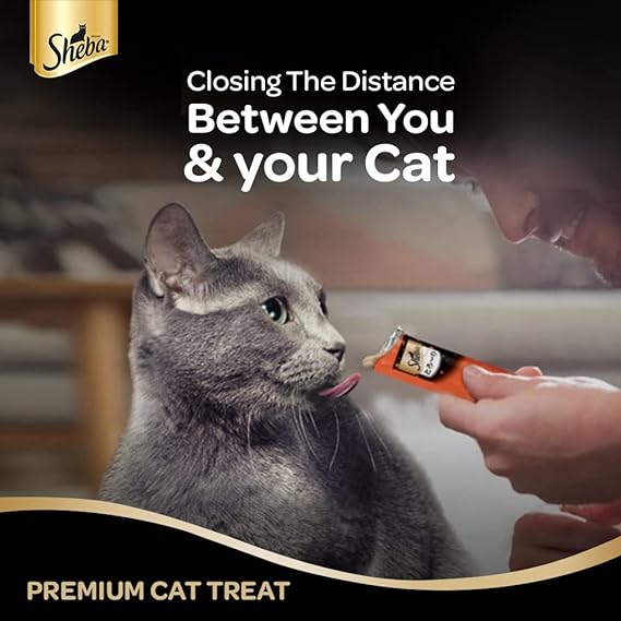 Sheba For All Life Stages Melty Premium Wet Cat Snack Food, Tuna & Tuna-Seafood, 6 Pouches