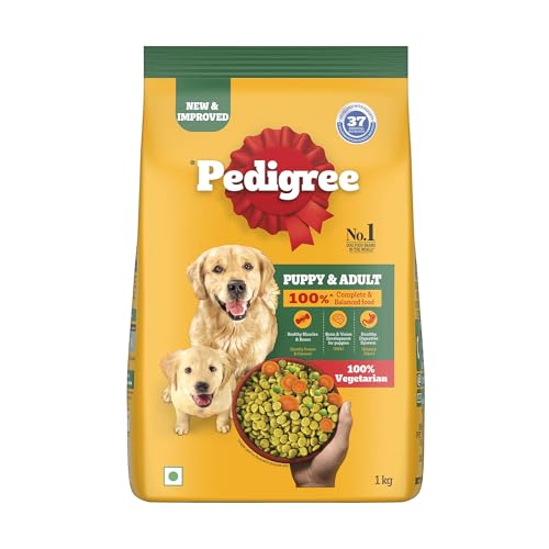 Pedigree Dry Dog Food | 100% Vegetarian Balanced Nutrition | For Puppy | Complete & Balanced Daily Nutrition