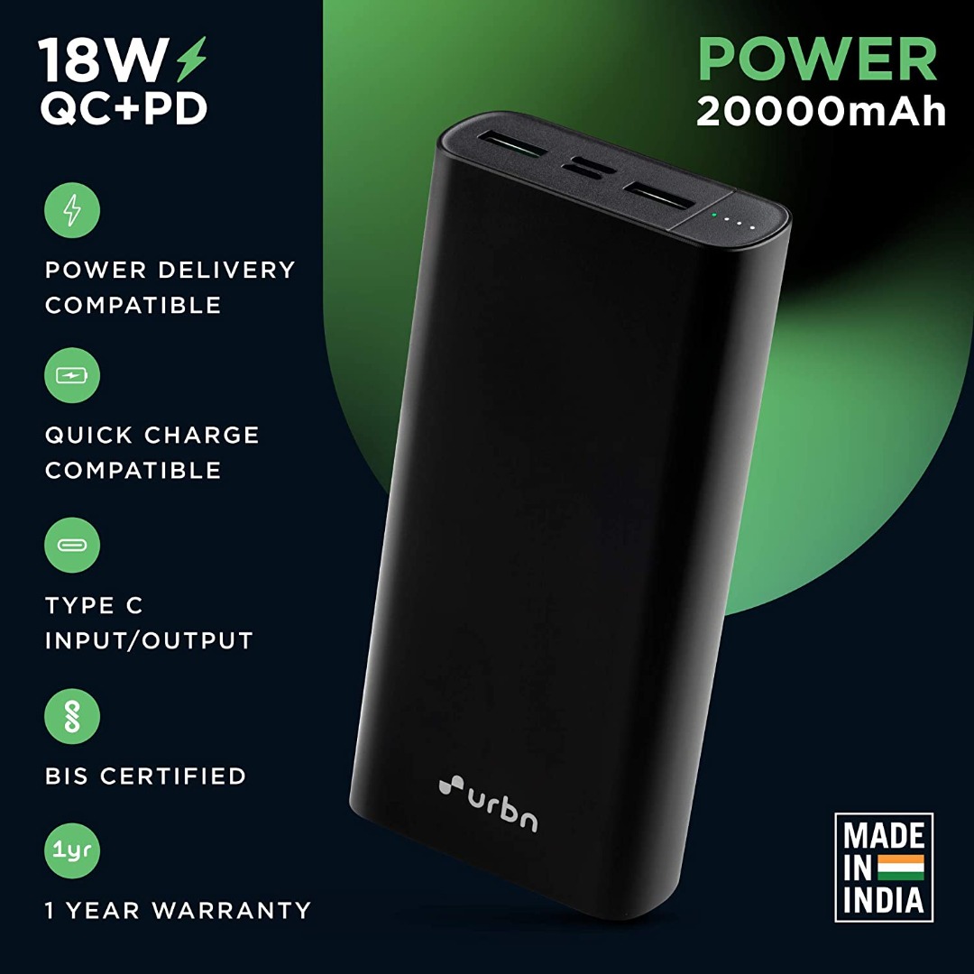 URBN 20000 mAh Super Fast Charging Power Bank