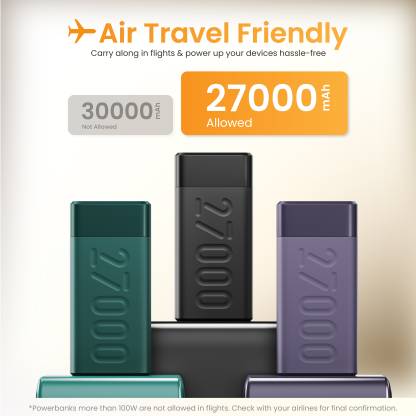 Ambrane 27000 Mah Power Bank 20 W Quick Charge 30