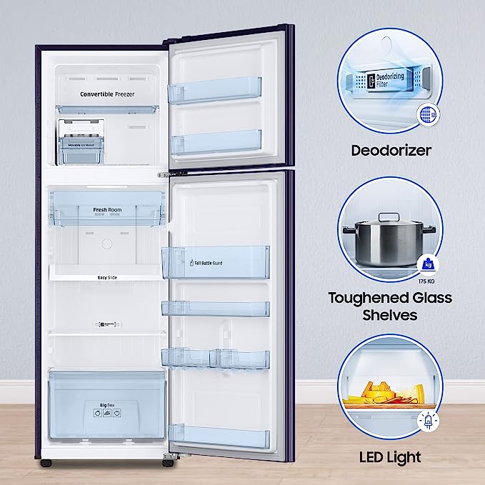 Samsung 256 L 2 Star Convertible Digital Inverter Frost Free Double Door Refrigerator