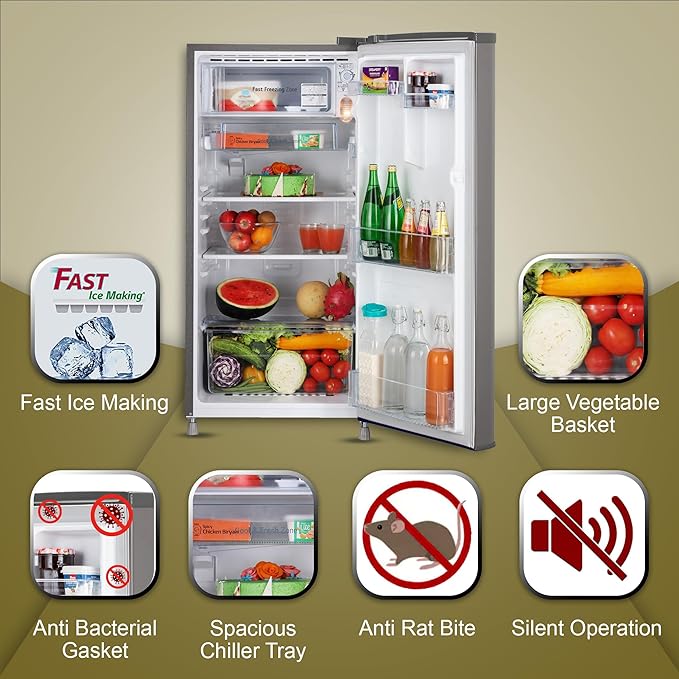 LG 185 L 2 Star Direct Cool Single Door Refrigerator