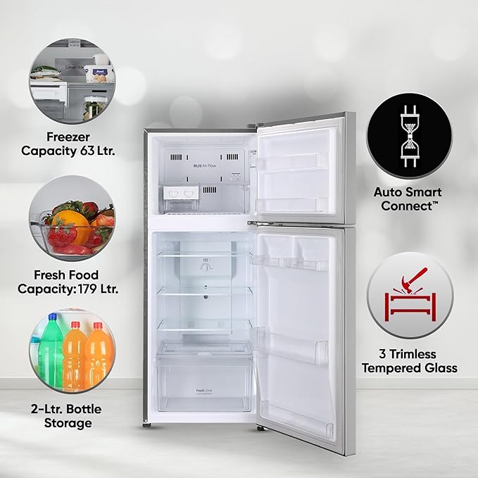 LG 242 L 2 Star Frost Free Smart Inverter Double Door Refrigerator