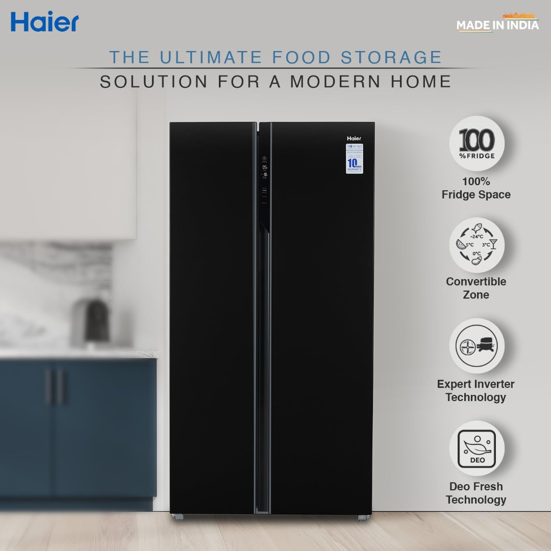 Haier 630 L Double Door Side By Side Refrigerator