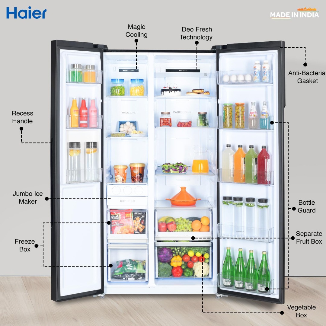 Haier 630 L Double Door Side By Side Refrigerator