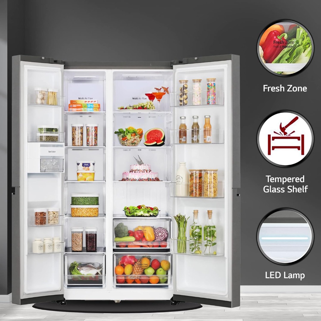 LG 655 L Frost Free Inverter Side By Side Refrigerator (2023 Model)