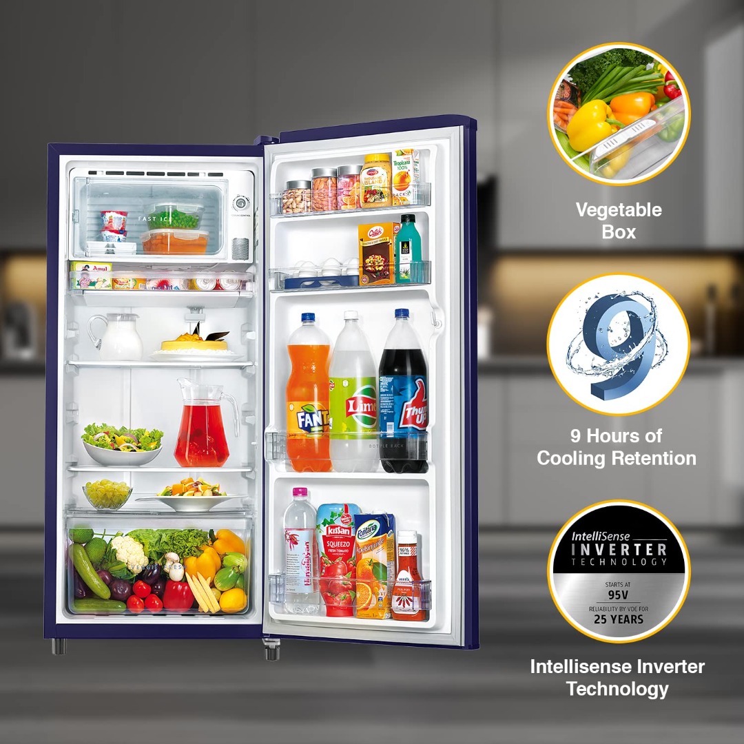 Whirlpool 184 L 2 Star Direct Cool Single Door Refrigerator (2023 Model)
