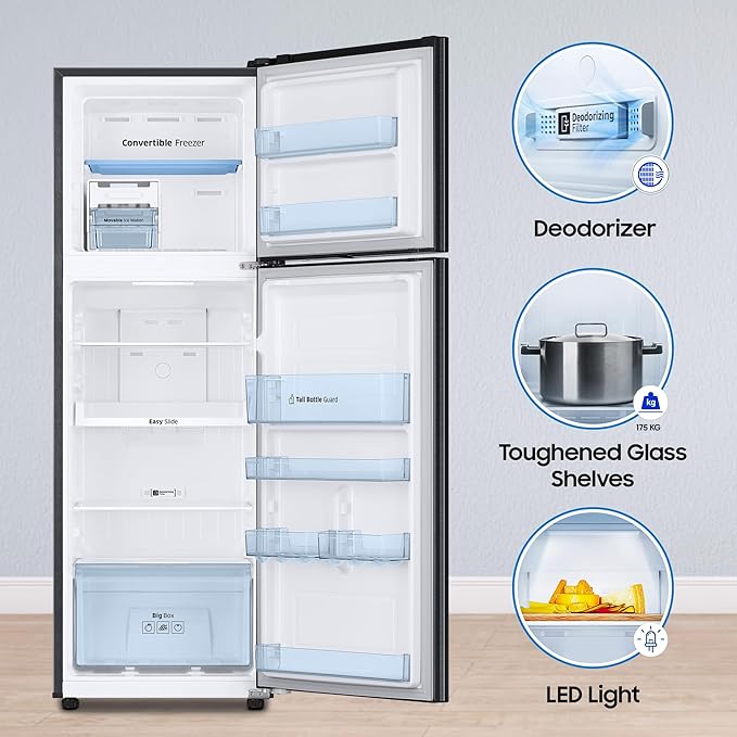 Samsung 256 L 3 Star Convertible  Frost Free Double Door Refrigerator