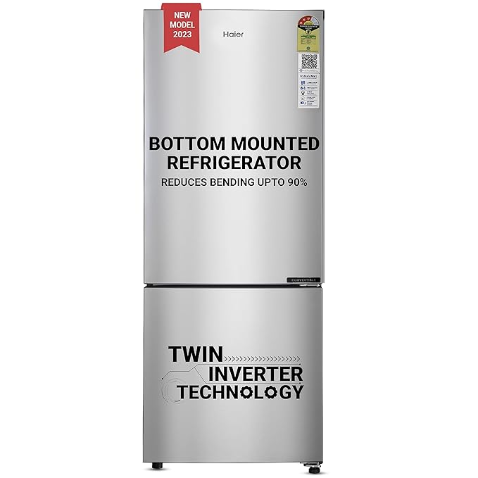 Haier 237 L 3 Star Frost Free Inverter Double Door Refrigerator