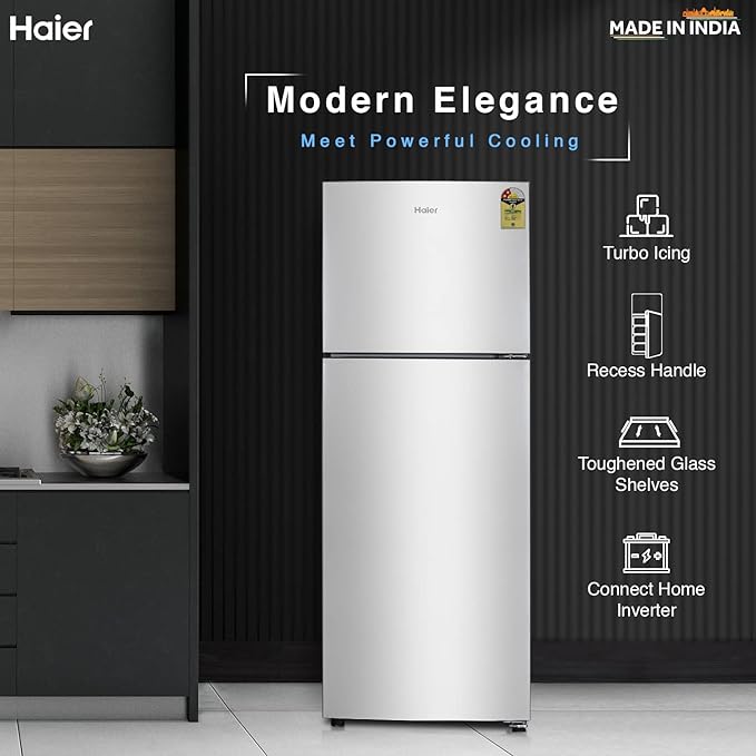 Haier 240 L 2 Star Frost Free Double Door Refrigerator