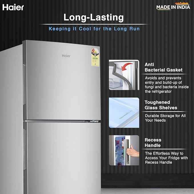 Haier 240 L 2 Star Frost Free Double Door Refrigerator