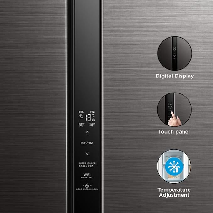 Midea 482 L Side by Side Refrigerator