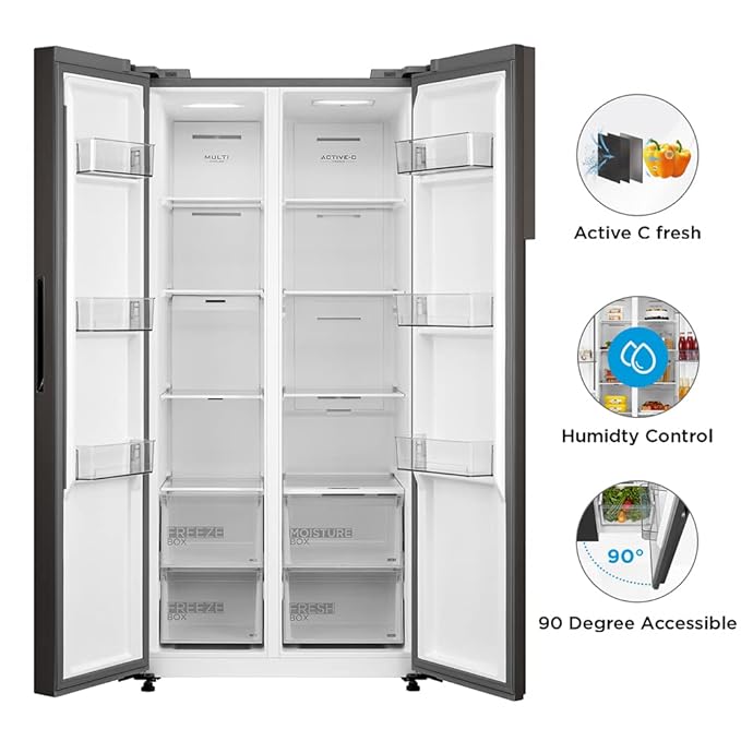 Midea 482 L Side by Side Refrigerator