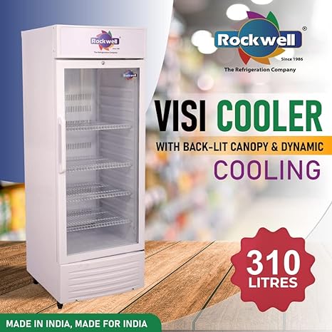 Rockwell 310 L Single glass door Visi cooler