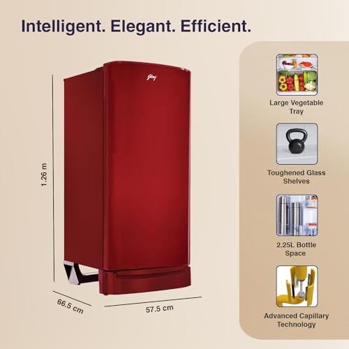 Godrej 183 L 2 Star Direct Cool Single Door Refrigerator, 2023 Model