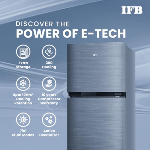 IFB 243 L 2 Star Frost Free Double Door Refrigerator, 2024 Model