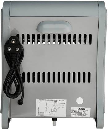 Usha Quartz Room Heater (3002) 800-Watt with Overheating Protection