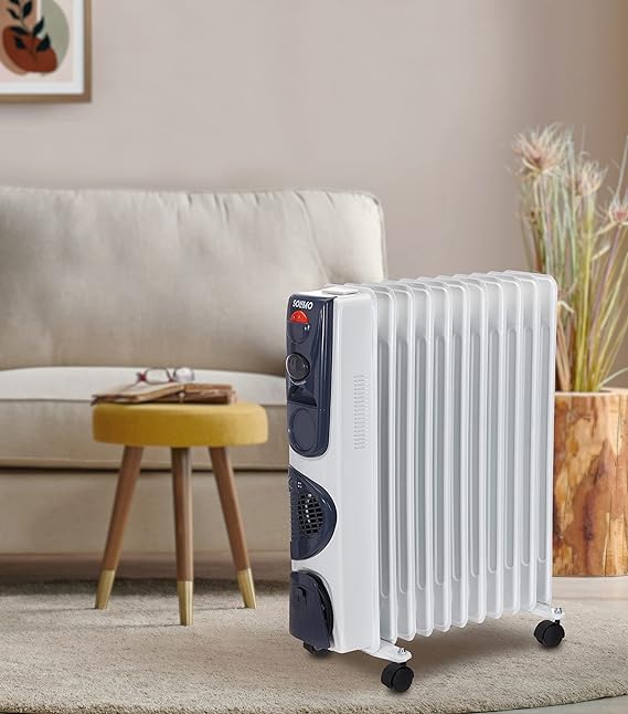 Amazon Brand - Solimo OFR Room Heater With 13 Fin, 2900 Watts