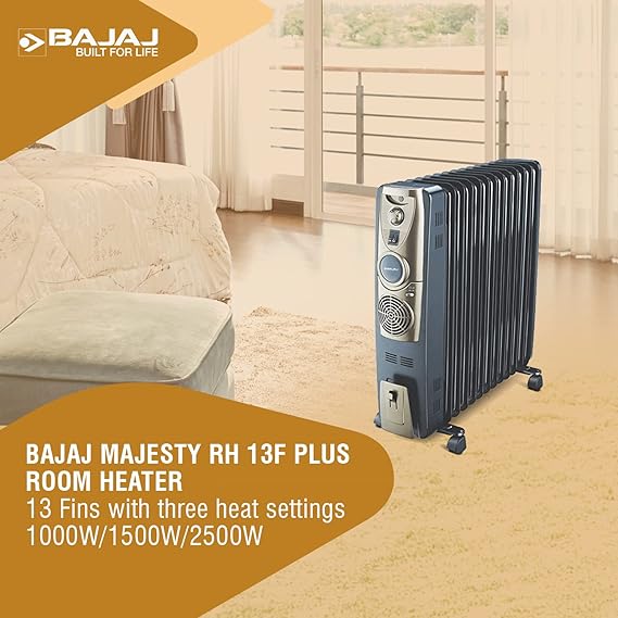 Bajaj OFR Room Heater With 13 Fin, 2900 Watts