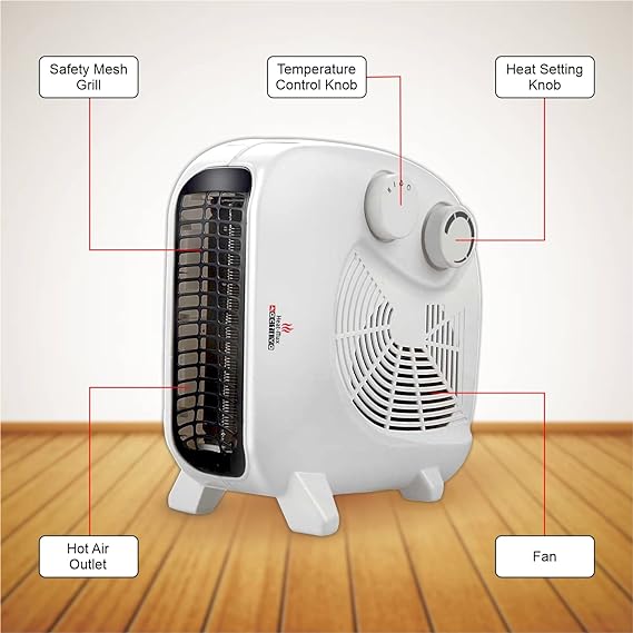 Activa Heat Max 2000W with 2 Heating Mode full ABS body Electric Room Heater