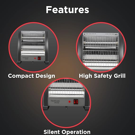 Hindware Atlantic 800W Quartz Room Heater