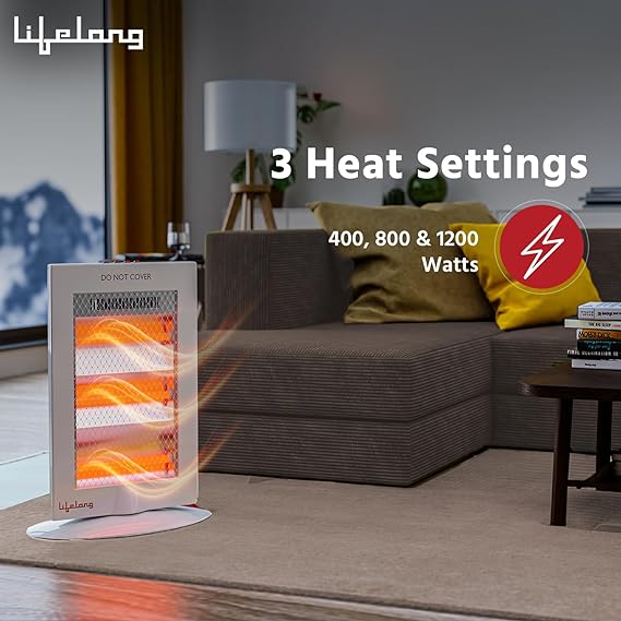 Lifelong Regalia Plus 1200W Halogen Room Heater