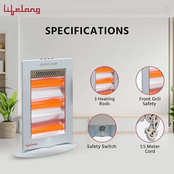 Lifelong Regalia Plus 1200W Halogen Room Heater