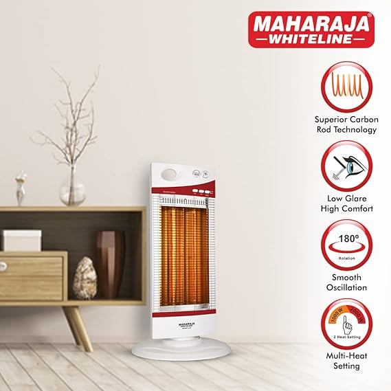 Maharaja1000W Whiteline Omiflux Room Heater