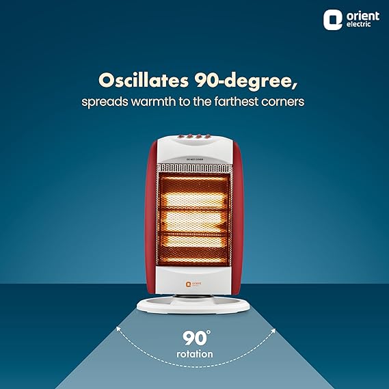 Orient 1200W Electric Durahot Rotating Room Heater