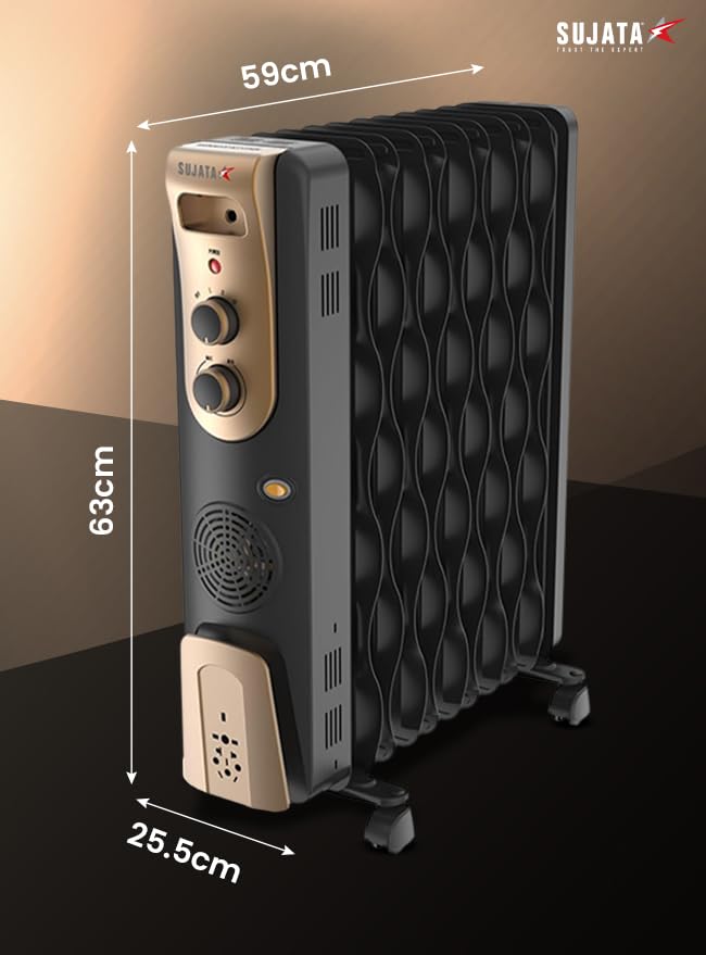 Sujata 13‑fin OFR Room Heater 2900 W