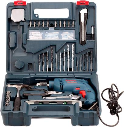 BOSCH GSB 500 RE Kit Power and Hand Tool Kit, 100 Tools