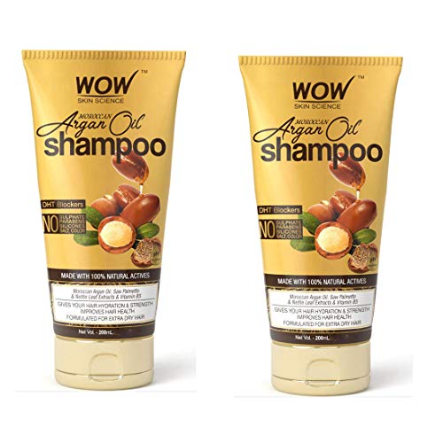 Wow Moroccan Argan Oil Shampoo (With Dht Blocker)