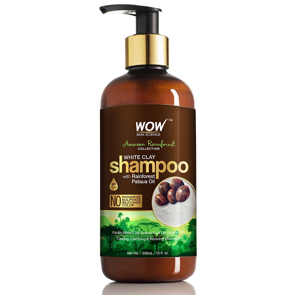 Wow Amazon Rainforest Collection White Clay Shampoo with Rainforest Pataua Oil