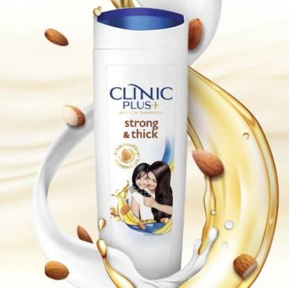 Clinic Plus Strong & Extra Thick Shampoo with Milk Protein And Almond Oil