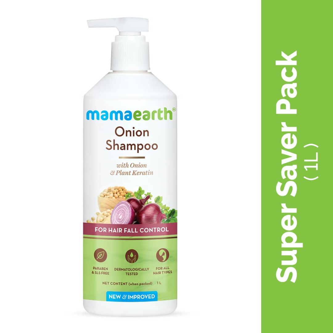 Mamaearth Onion Hair Fall Shampoo for Hair Growth & Hair Fall Control