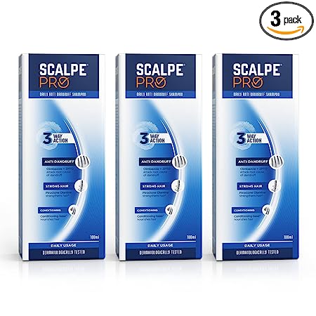 Scalpe Pro Anti-dandruff Shampoo, Pack of 3