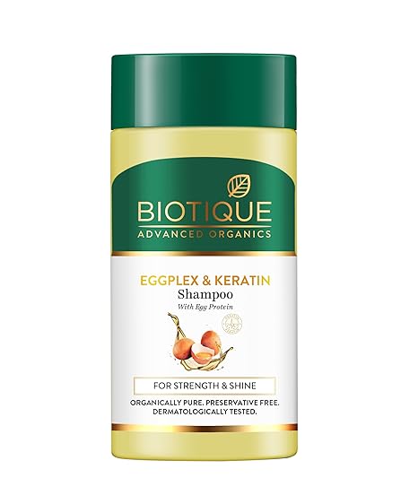 Biotique Eggplex & Keratin Shampoo for Thicker & Shinier Hair