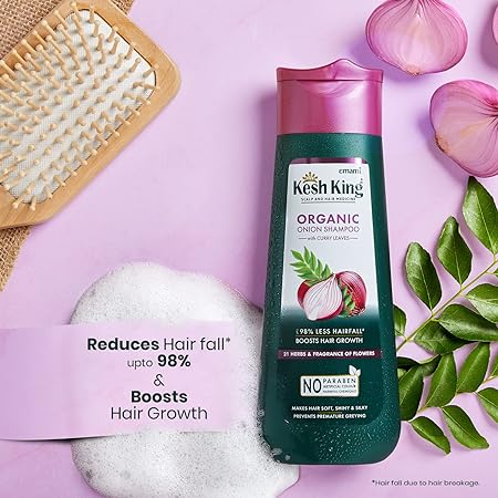 Kesh King Organic Onion Shampoo With Curry Leaves