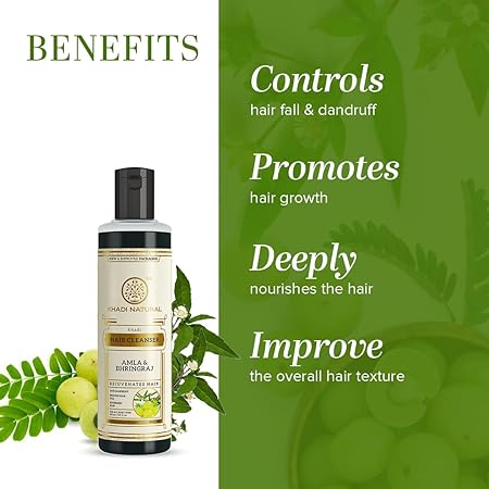 Khadi Natural Amla & Bhringraj Hair Cleanser Anti-Dandruff Shampoo