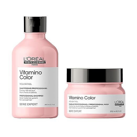 Loreal Professional Paris Vitamino Color Shampoo & Hair Mask combo