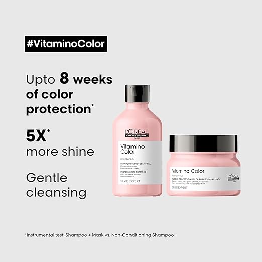Loreal Professional Paris Vitamino Color Shampoo & Hair Mask combo
