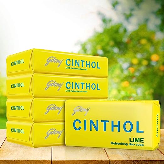 Cinthol Lime Soap, 999% Germ Protection, 100gm, Pack of 5