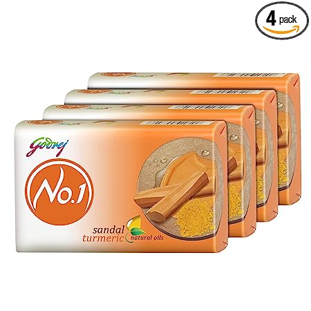 Godrej No1 Sandal and Turmeric Soap, 150gm, Pack of 9
