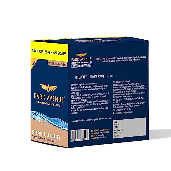 Park Avenue Pure Luxury Soap, 500gm, Pack of 4