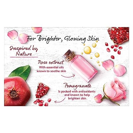 Pears Natural Pomegranate Brightening Bathing Soap Bar, 125gm, Pack of 4
