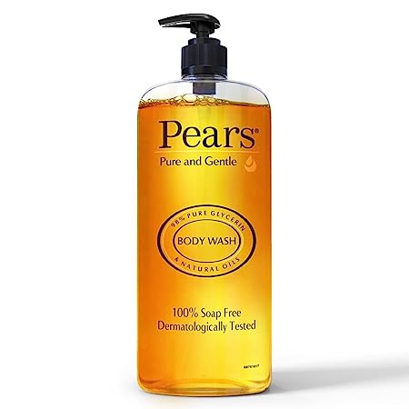 Pears Pure & Gentle Shower Gel, Body Wash with Glycerine and Natural OilS