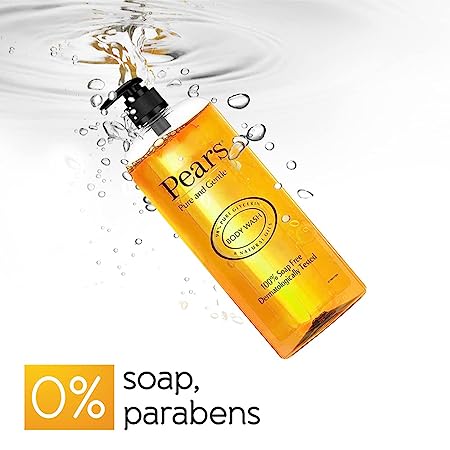 Pears Pure & Gentle Shower Gel, Body Wash with Glycerine and Natural OilS
