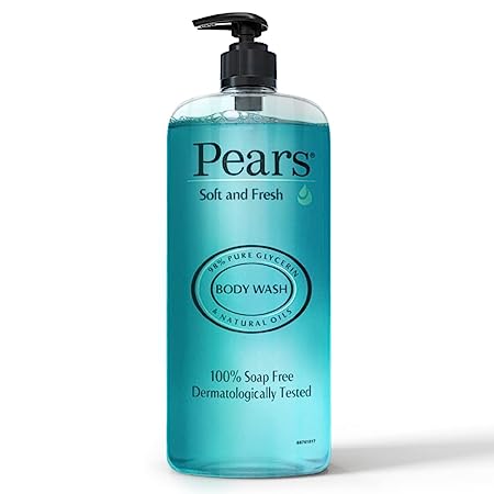 Pears Soft & Fresh Shower Gel SuperSaver XL Pump Bottle with 98% Pure Glycerine, 750 ml