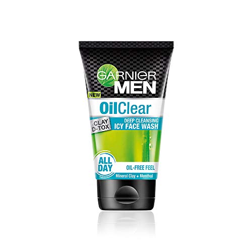 Garnier Men Oil Clear Clay D-Tox Deep Cleansing Icy Face Wash